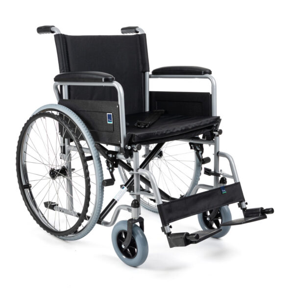 Ratiņkrēsls ar rokas bremzēm pavadonim H011 BRAKE 46 CM