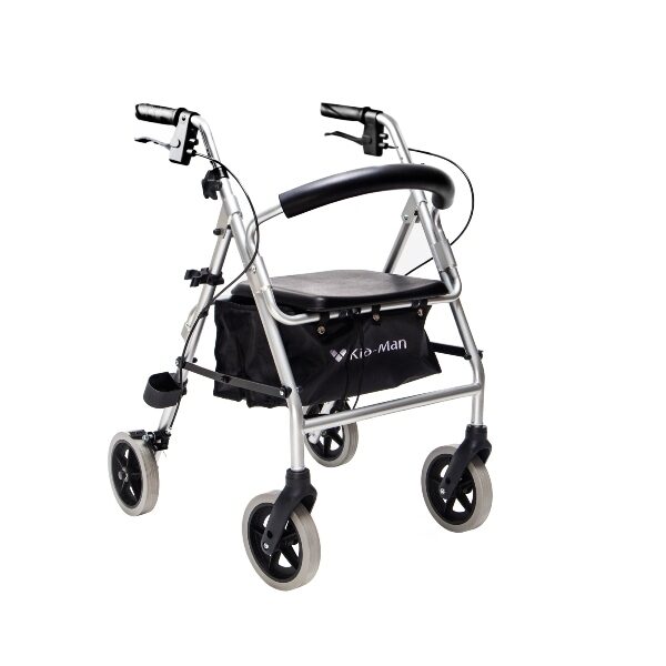 Alumīnija Rollators GIGAS 01-3530 ar pastiprinātu izturību 150 kg